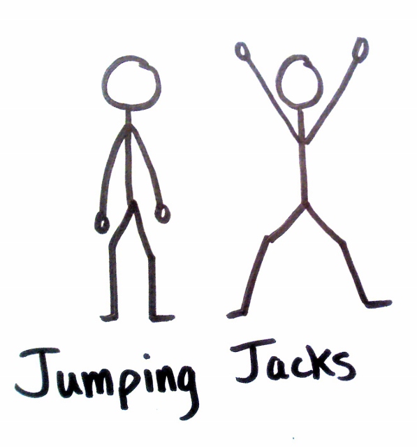 clipart of jumping jacks - photo #17